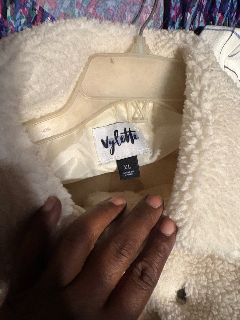 Vyletta Cream Teddy Jacket - Women's XL